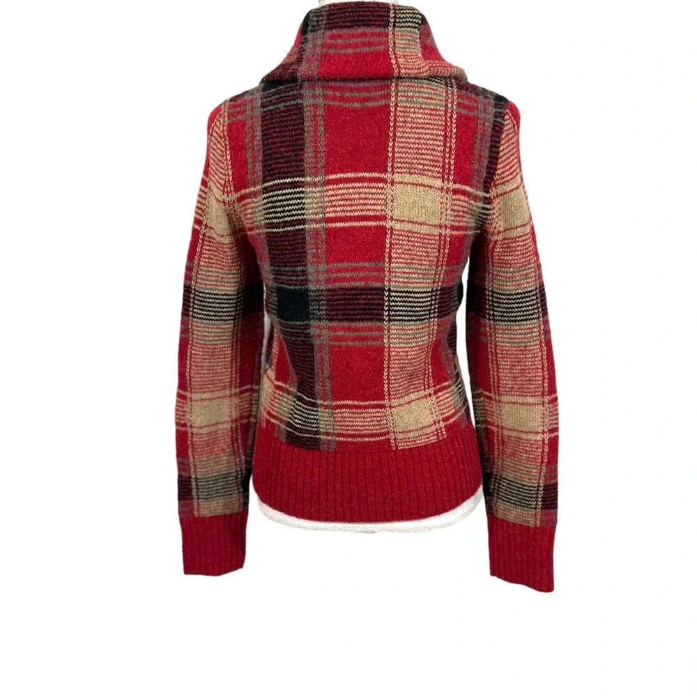 Ralph Lauren Denim & Supply Plaid Shawl Collar Cardigan Sweater - Picture 4 of 12